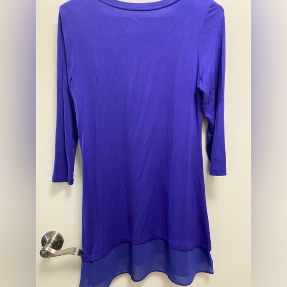 Logo by Lori Goldstein purple dress - Picture 2 of 5